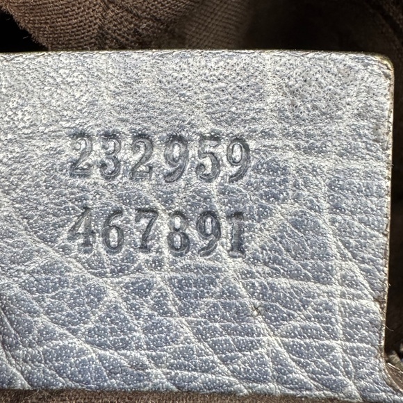 Gucci Pelham Large Grey Leather Hobo with Braided Handles with COA - Picture 5 of 15